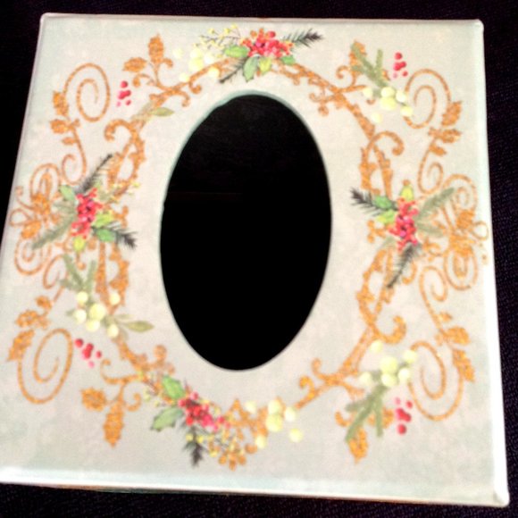 Beautiful Peacock Themed Tissue Box - Picture 2 of 4